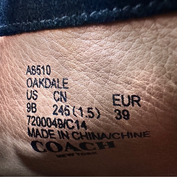 Coach Women’s Oakdale Sleek Design Black Suede Ankle Booties Size 9 - Picture 8 of 12